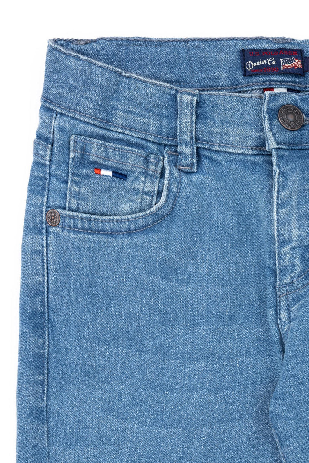 Голубые джинсовые брюки для мальчика - U.s. polo assn фото 4