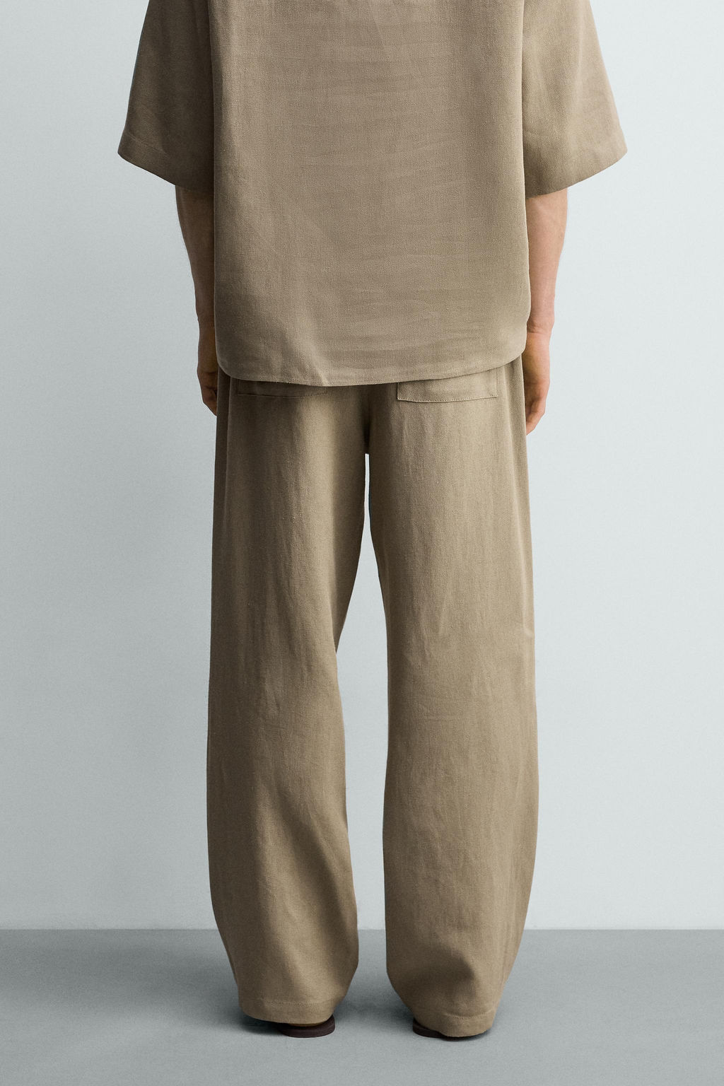 PANTAL?N RELAXED FIT VISCOSA - C??AMO / Vis?n - Zara фото 3