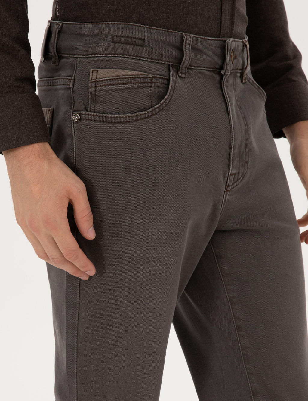 Kahverengi Slim Fit Jean Pantolon - Pierre cardin фото 5
