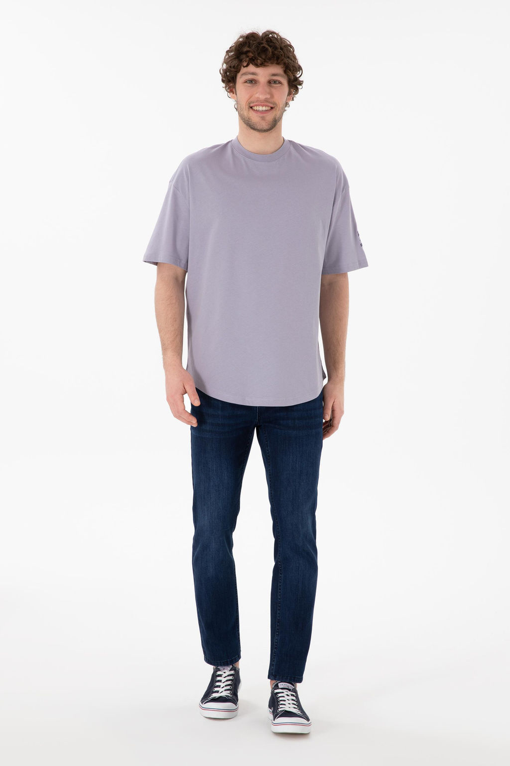 Erkek Long Fit Bisiklet Yaka Gri Basic Ti__rt Sepette S_rpriz _ndirim - U.s. polo assn фото 5