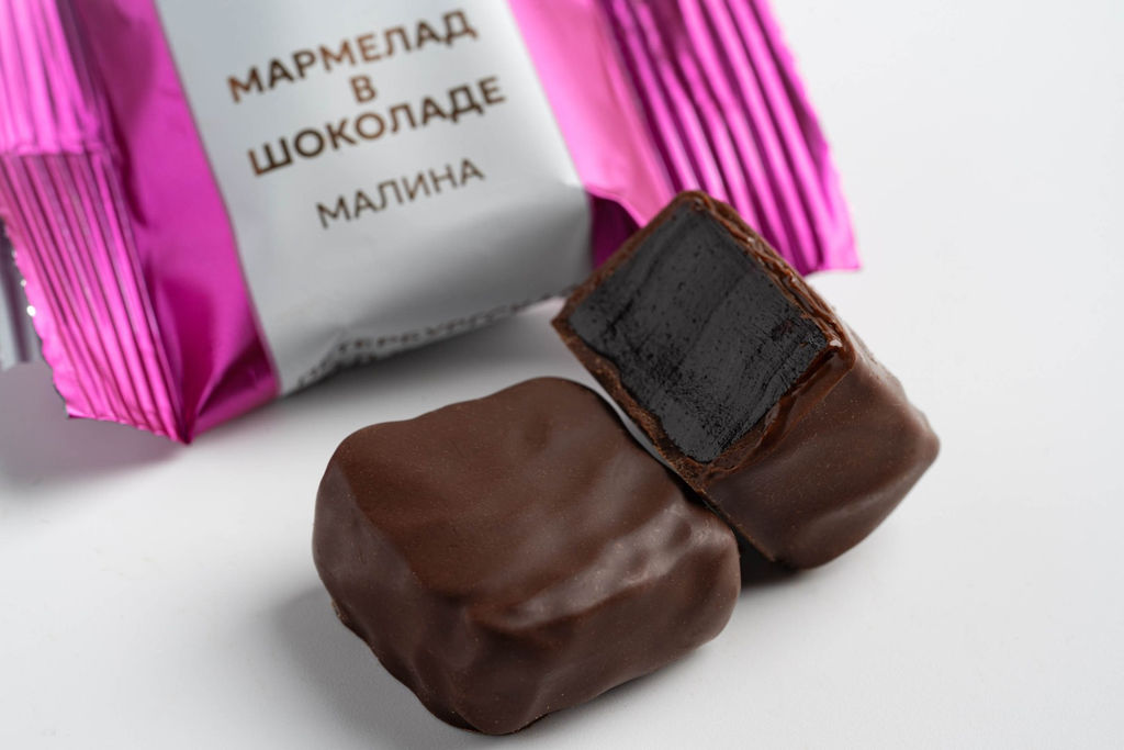 Шоколадные конфеты ЖЕЛЕ & ШОКОЛАД (ассорти) фантик - Петербургская коллекция фото 7