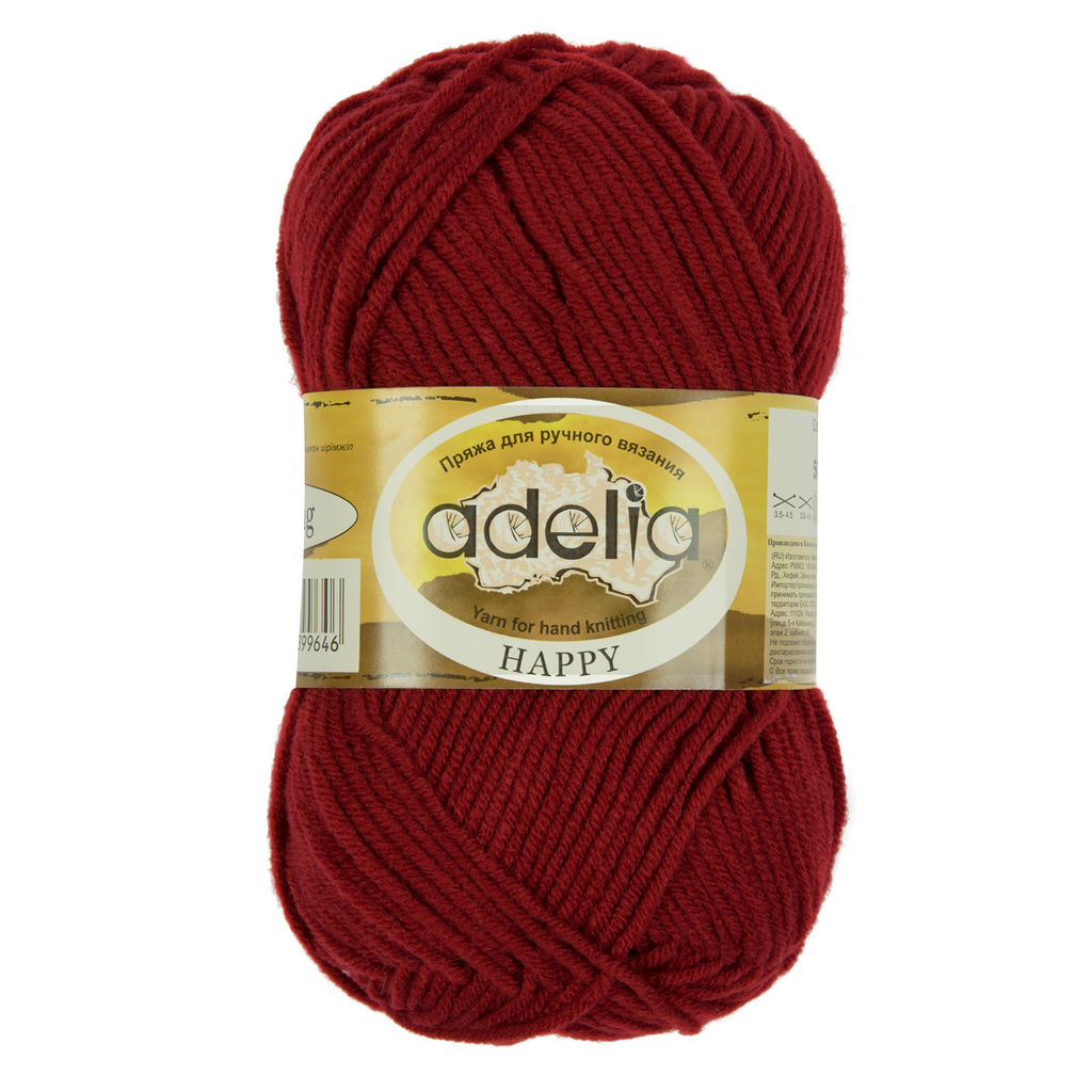 Пряжа ADELIA HAPPY 100% акрил 10 шт. х 50 г 128 м 7 м