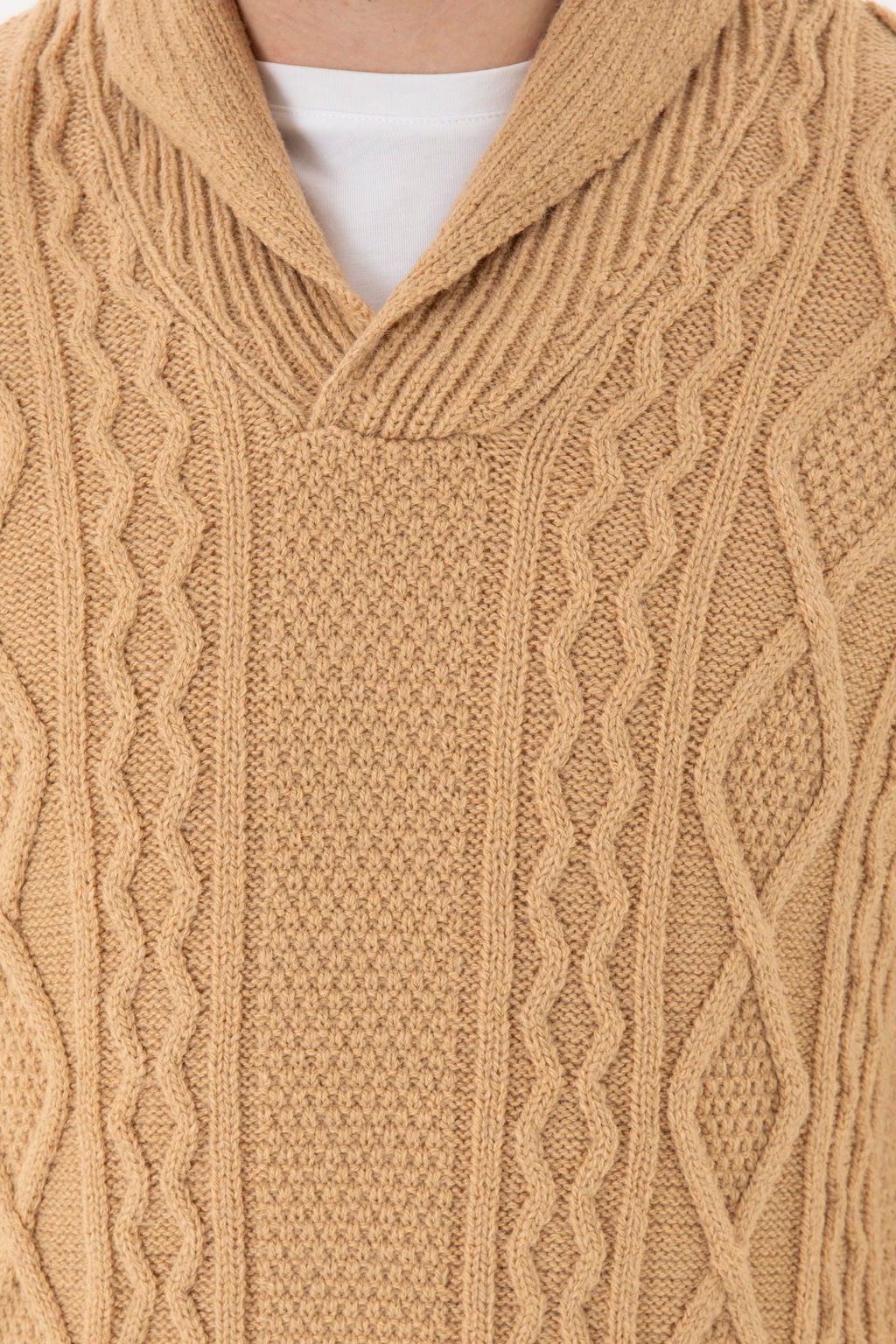 Мужской свитер песочного меланжа - U.s. polo assn фото 14