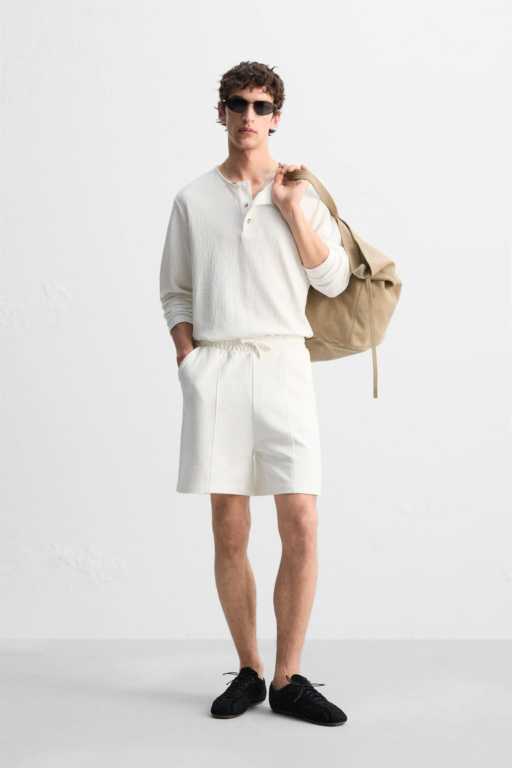 STITCHED JOGGER BERMUDA SHORTS