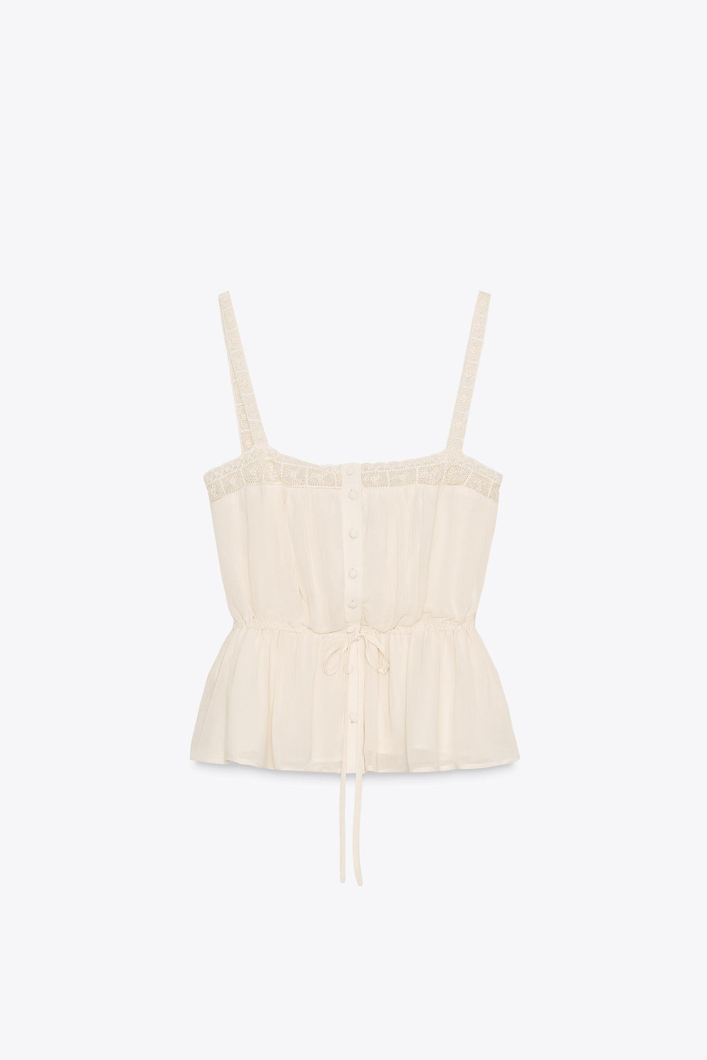 GEORGETTE LACE TOP - Zara фото 6