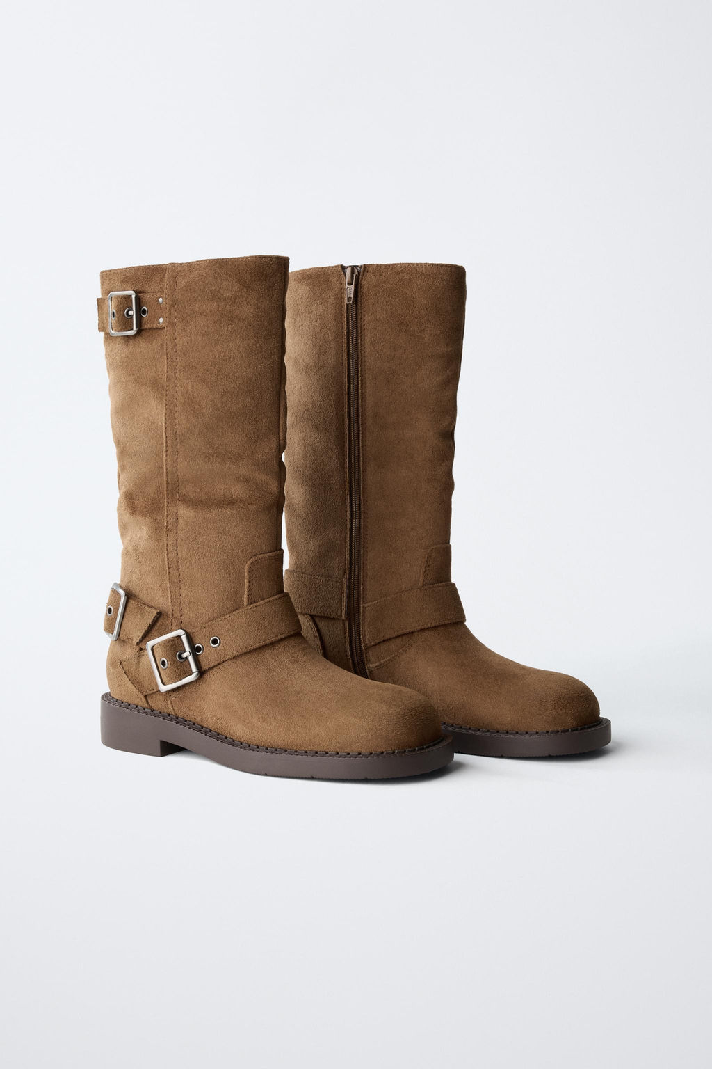 BUCKLED KNEE-HIGH BOOTS - Zara фото 9