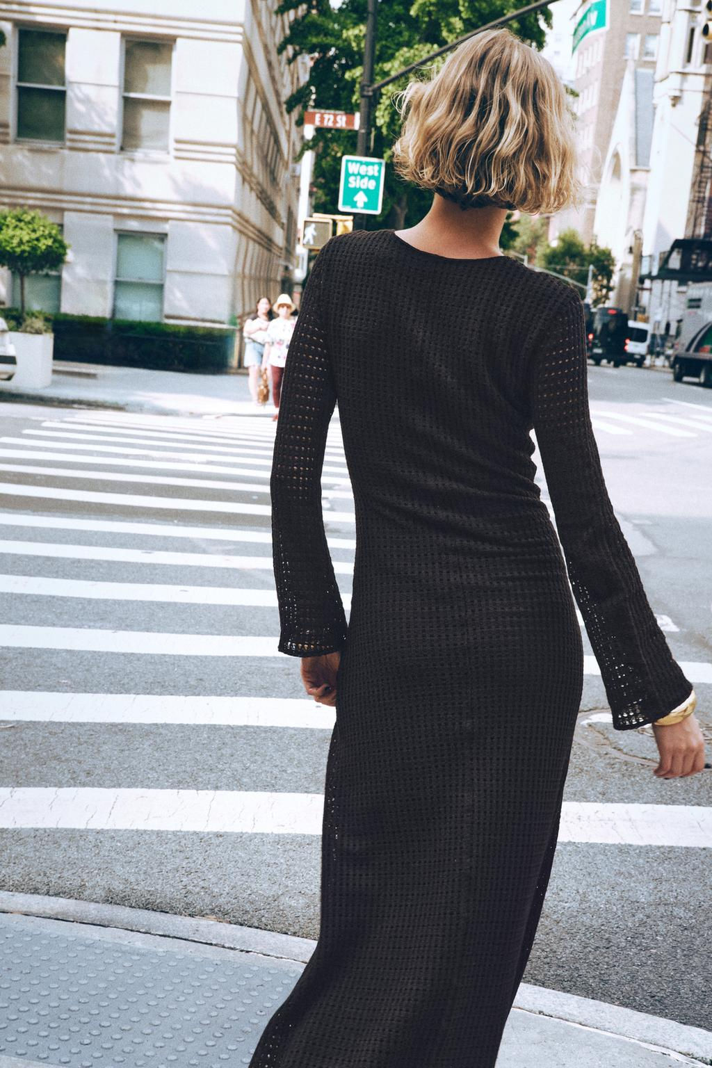 HARDWARE CROCHET MIDI DRESS - Zara фото 3