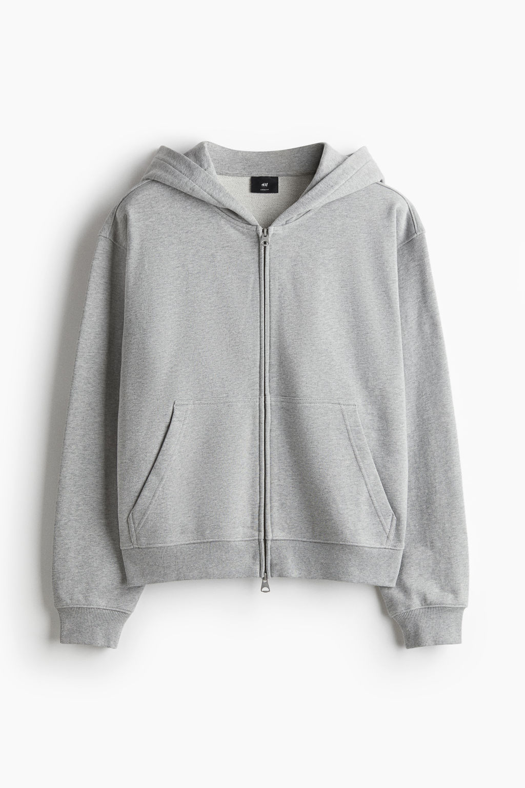 Chaqueta sudadera boxy con cremallera Loose Fit - H&m фото 2