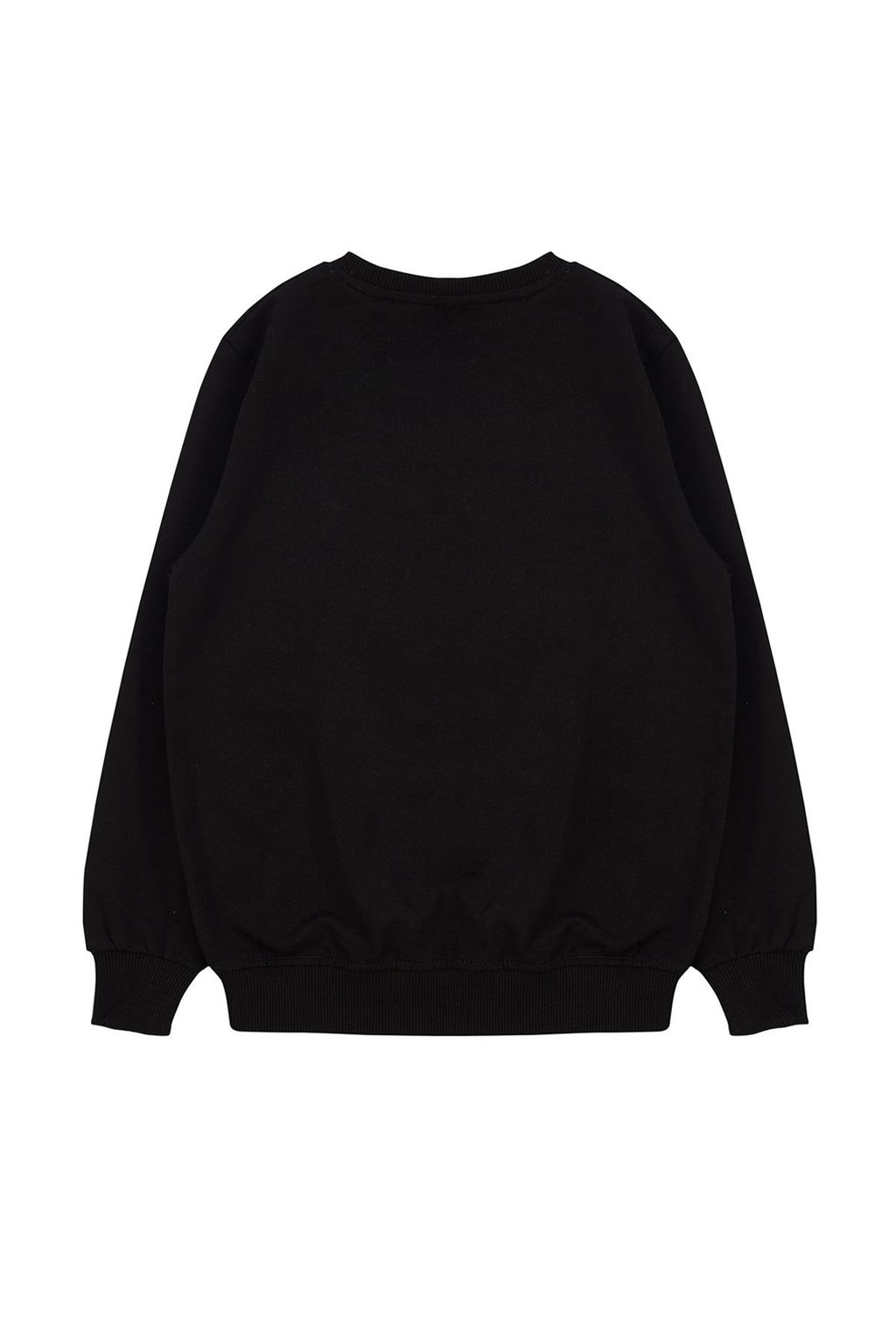 Siyah*001 Erkek Cocuk Mevsimlik-Ince Kaplan Desenli Bisiklet Yaka Orme Sweatshirt TKDAW25SW00007 - Trendyolmilla фото 2