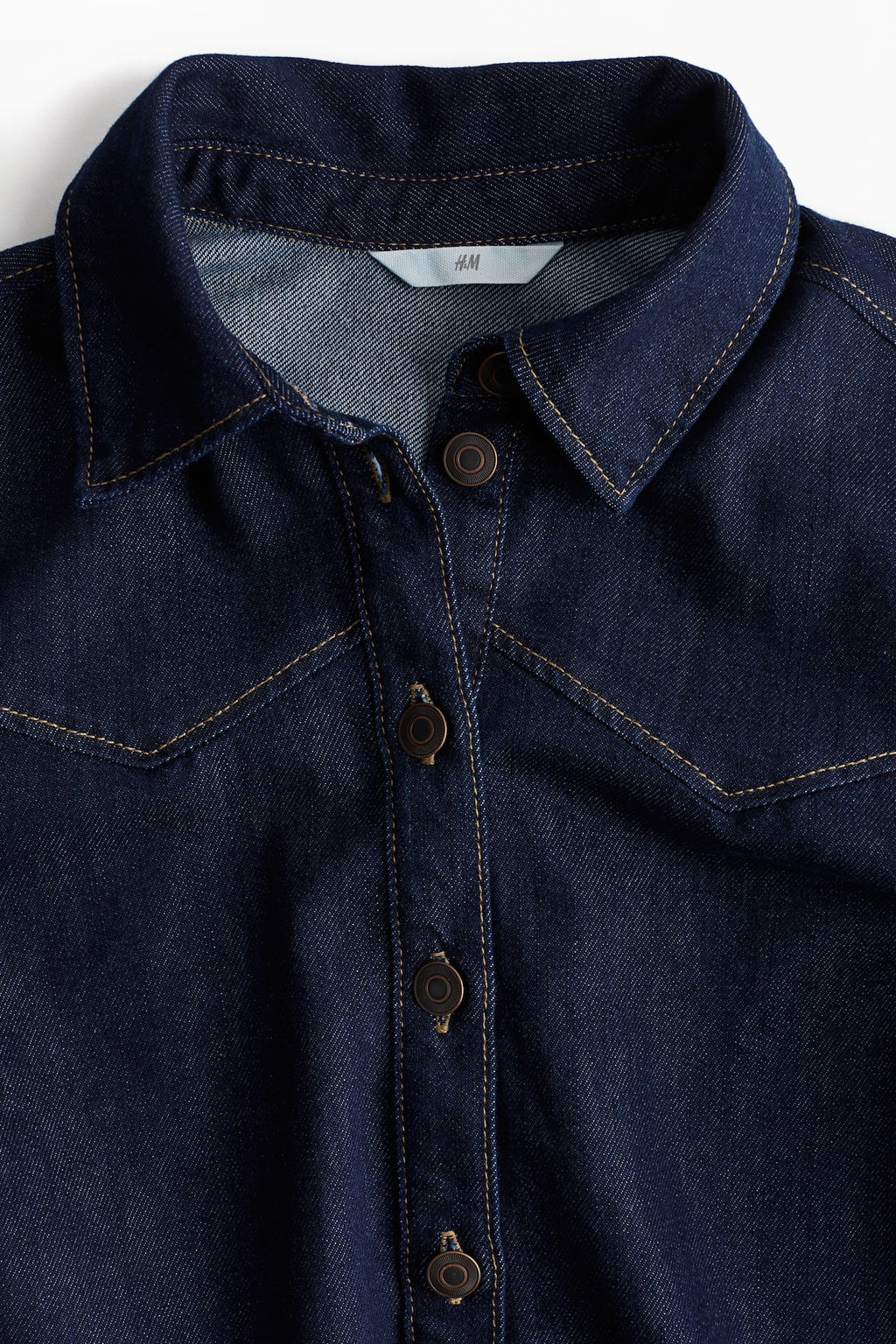 Camisa popover en denim - H&m фото 7