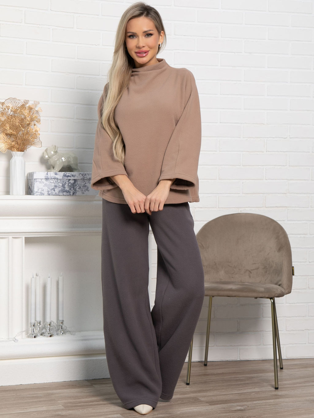 Костюм флисовый Дыхание зимы(белый) К14944-10М - Lt collection фото 19