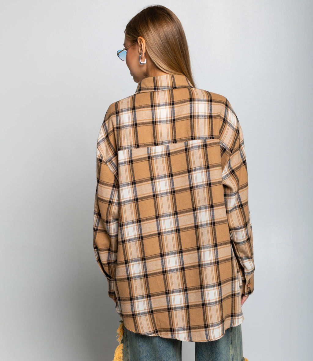 Рубашка #КТ225 (5), бежевый,белый - Dommod фото 3