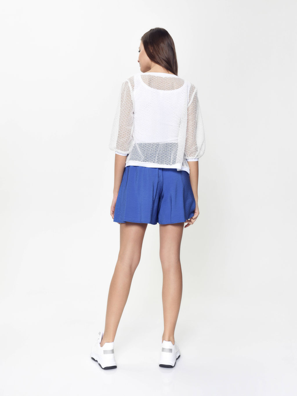 CONTE Ультрамодный бомбер из кружева с рукавами ? LJ 895 off-white - Conte elegant фото 4