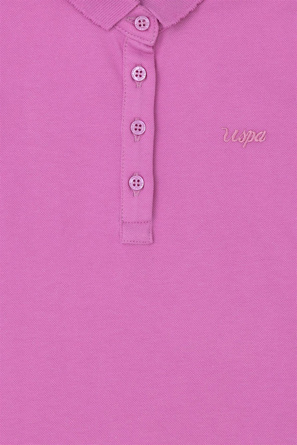Фиолетовая базовая футболка для девочек - U.s. polo assn фото 3