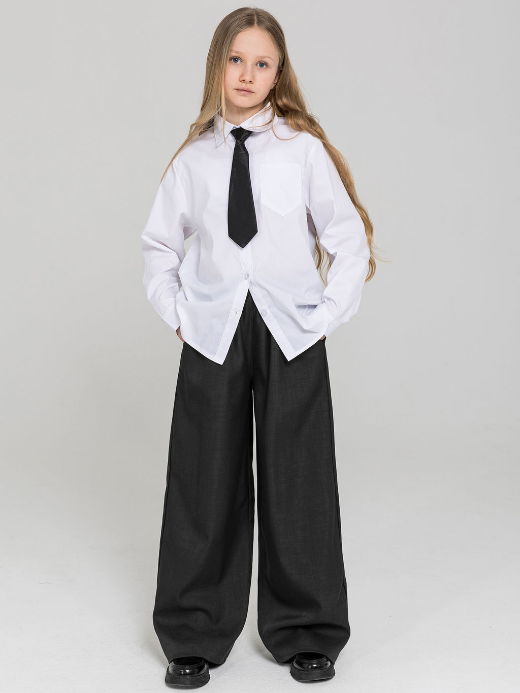 Брюки-палаццо для девочек - Синий мир фото 13