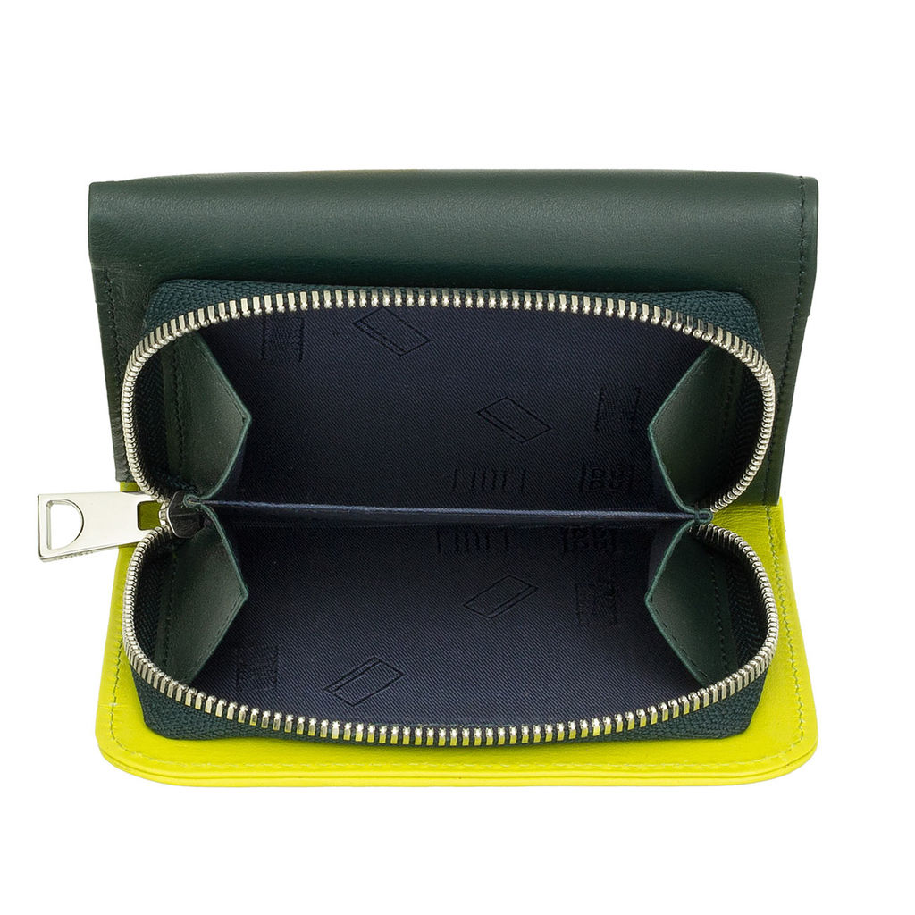 Итальянский кожаный кошелек DuDu серии Pemba | зеленый - Dudubags фото 4