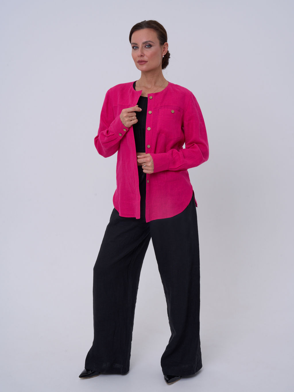 100% ЛЕН рубашка