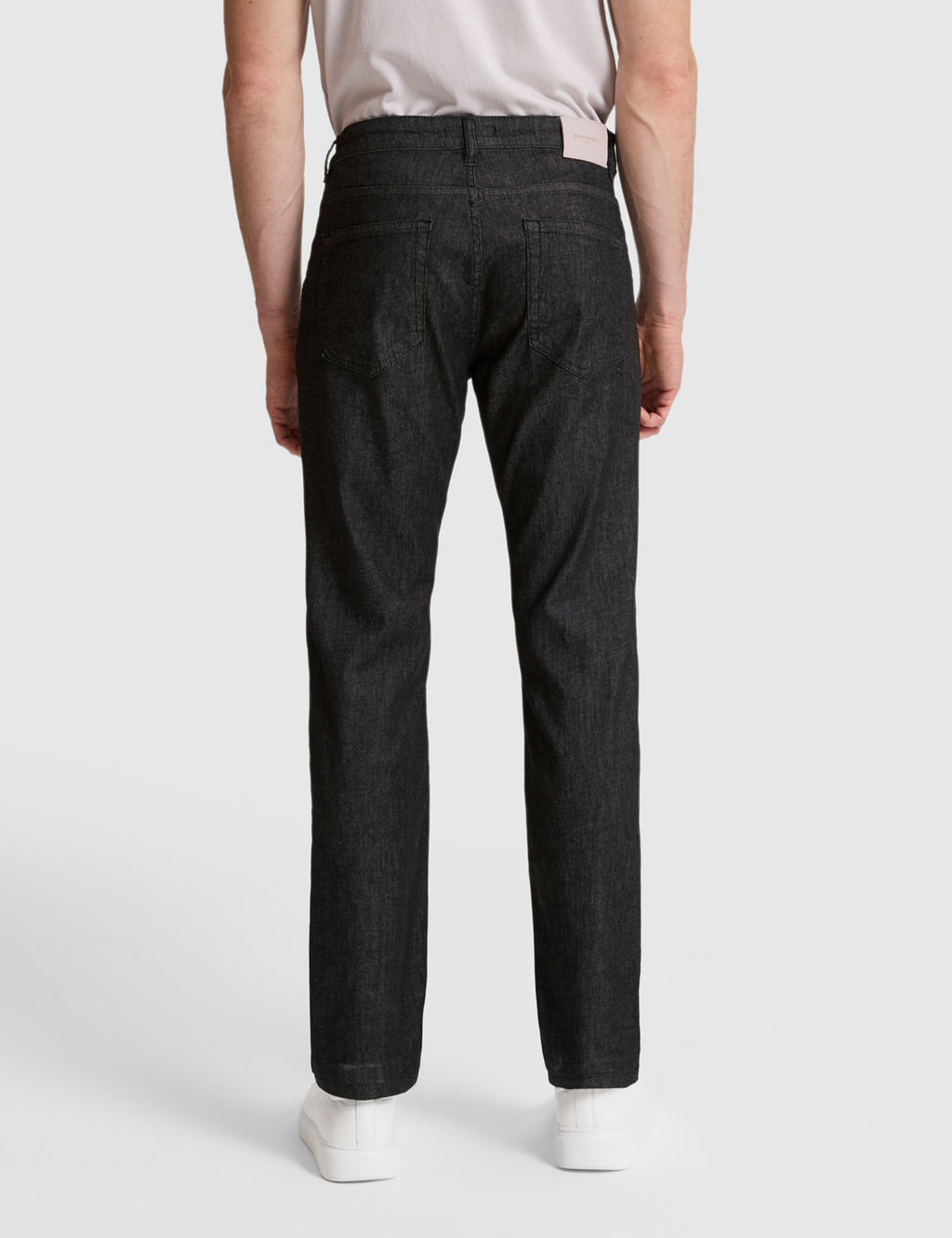 Siyah Straight Fit Jean Pantolon