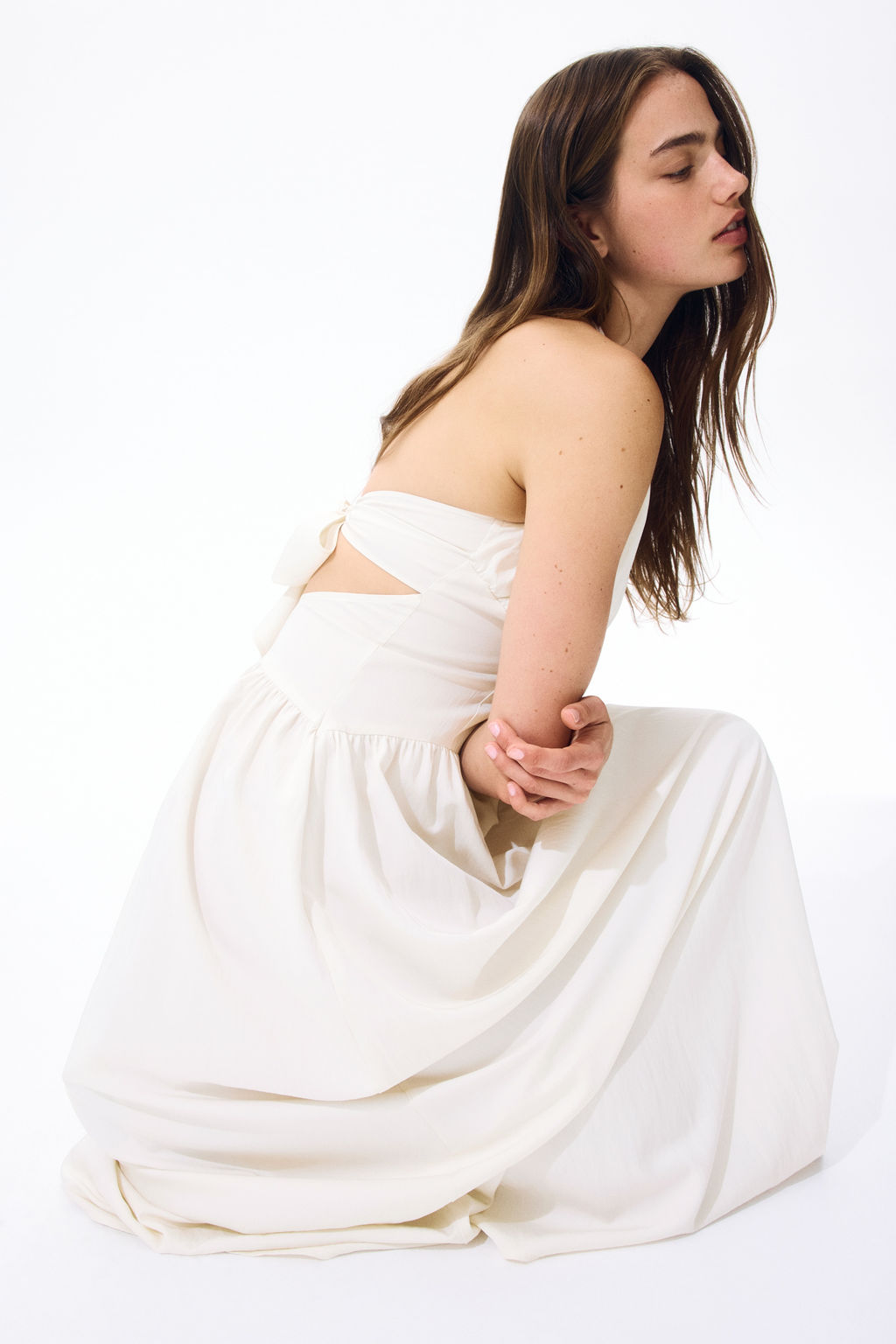 Ruched halterneck dress - H&m фото 3