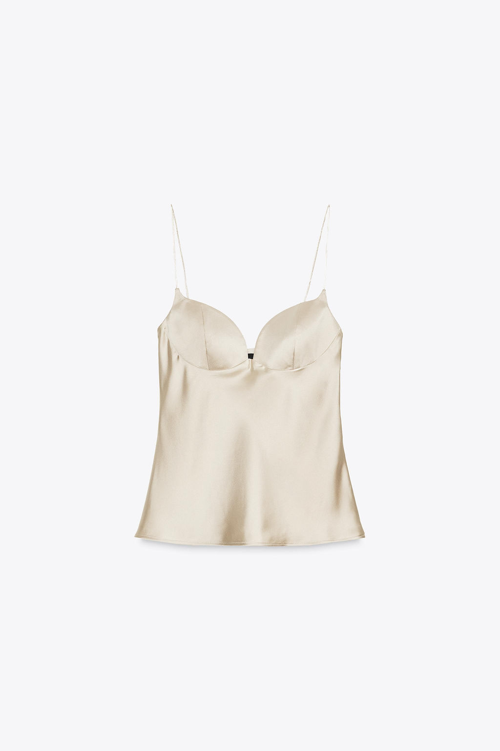 SWEETHEART NECKLINE SATIN TOP