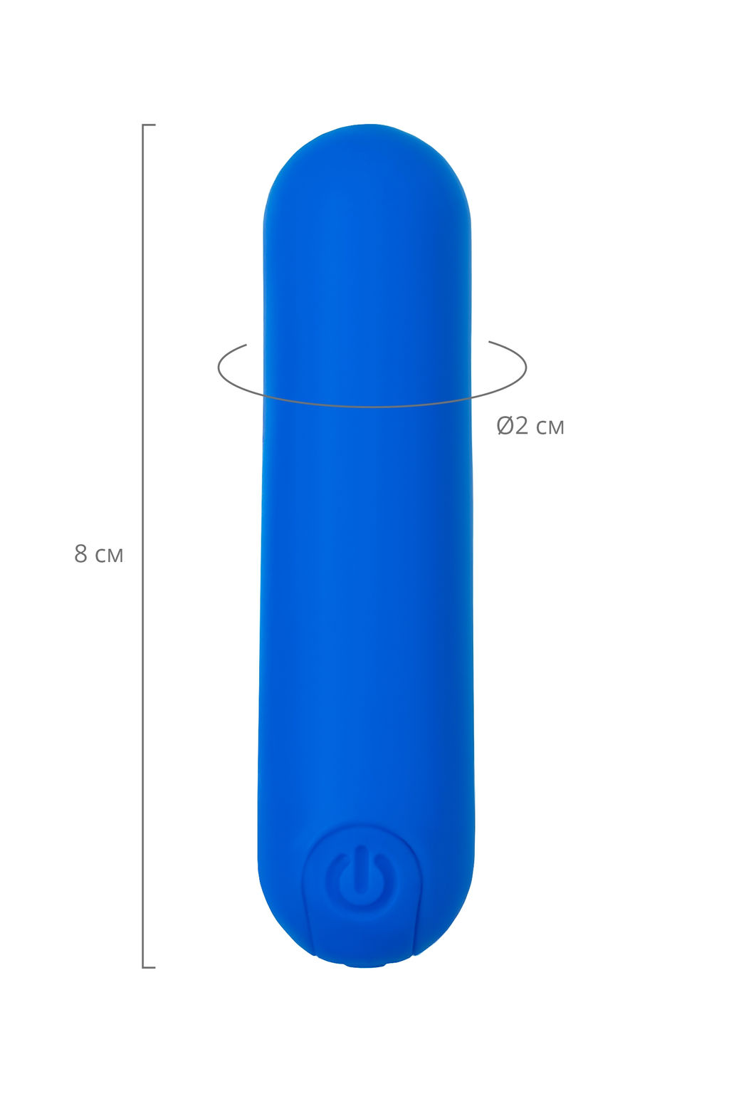 Вибропуля A-Toys NEP, силикон, синий, 8 см - Toyfa фото 5