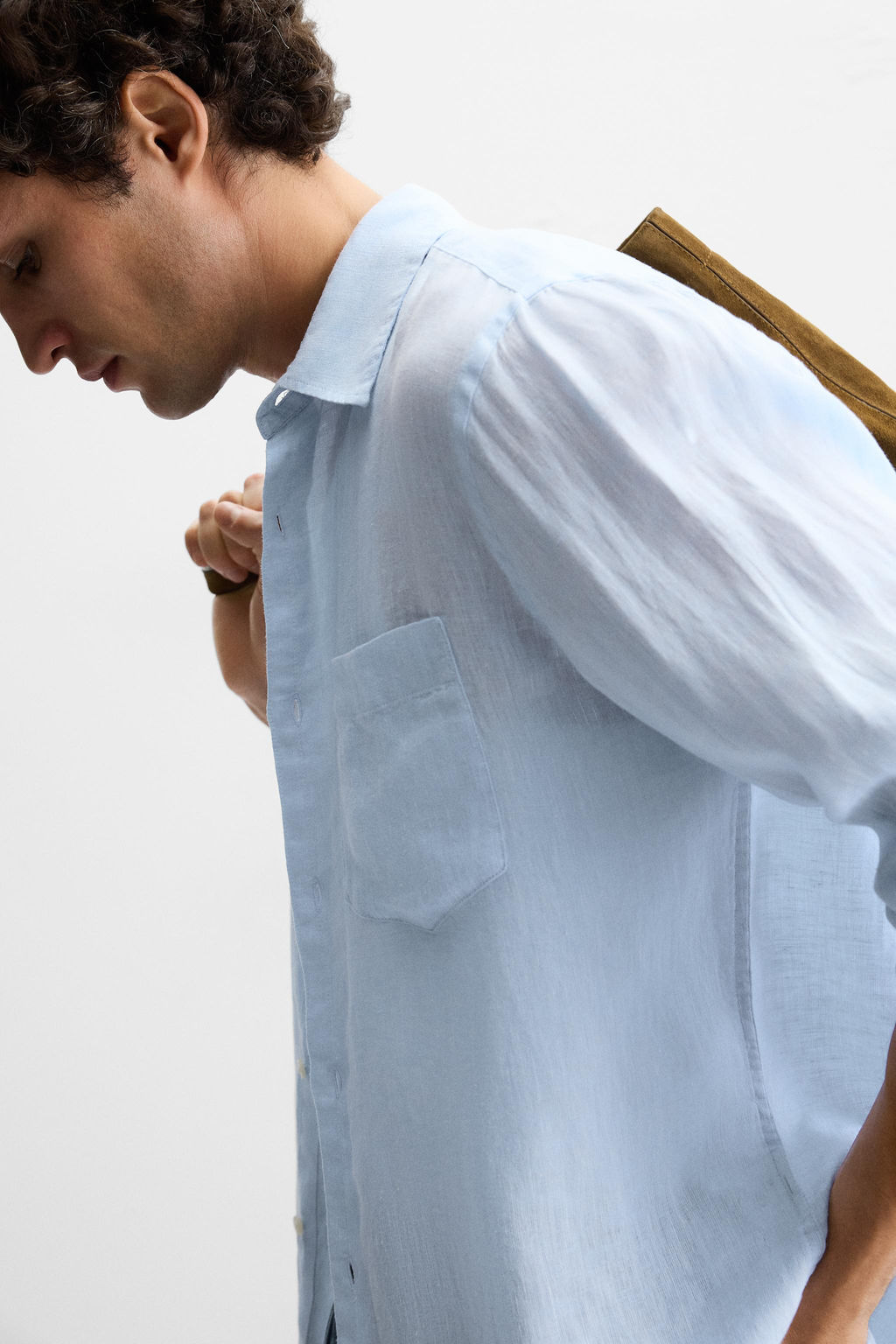100% LINEN SHIRT - Zara фото 21