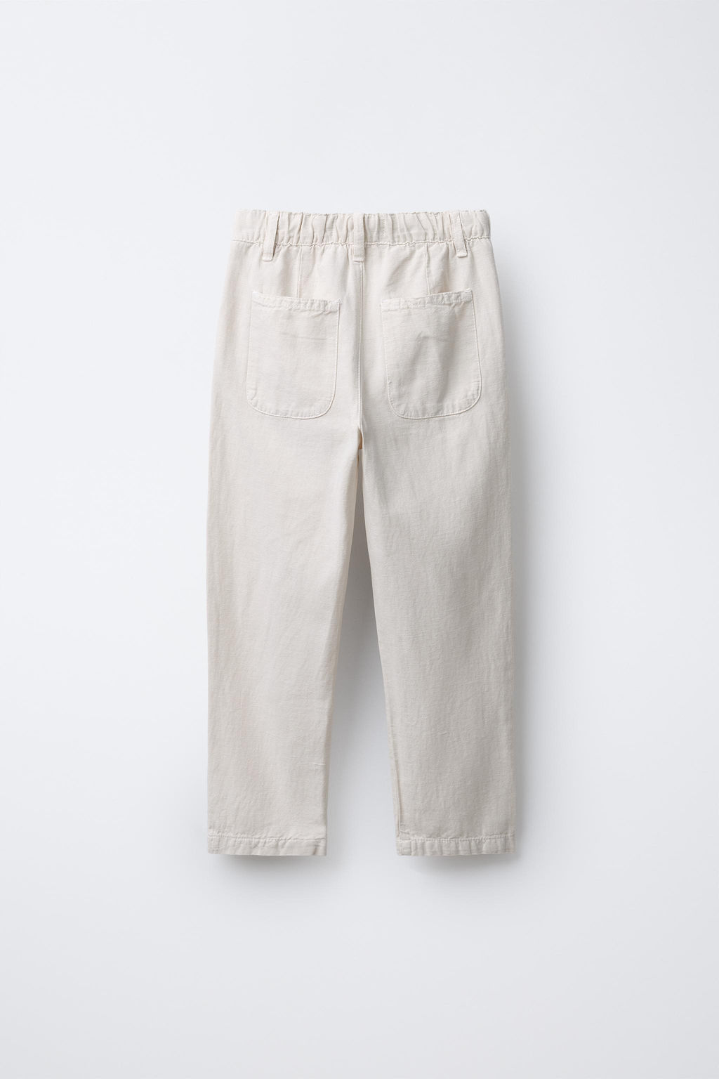 COTTON AND LINEN STRAIGHT-LEG TROUSERS - Zara фото 7