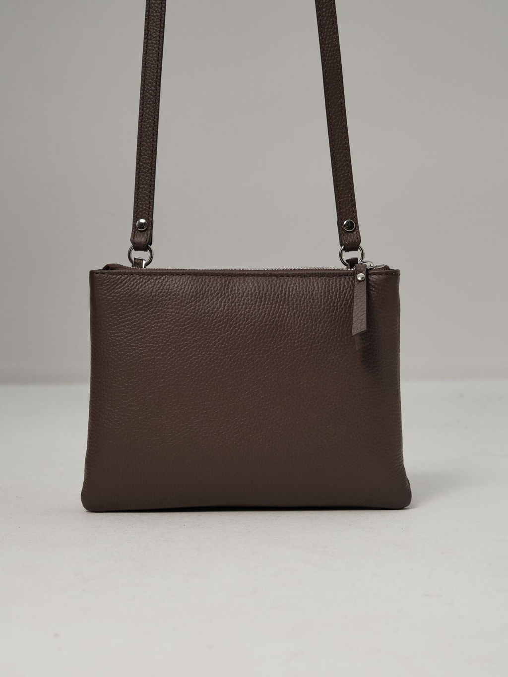 Сумка кожаная на плечо Deboro 31069 коричневый торф