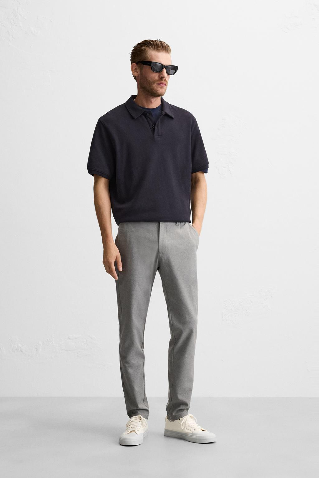 SLIM FIT COMFORT TROUSERS - Zara фото 45