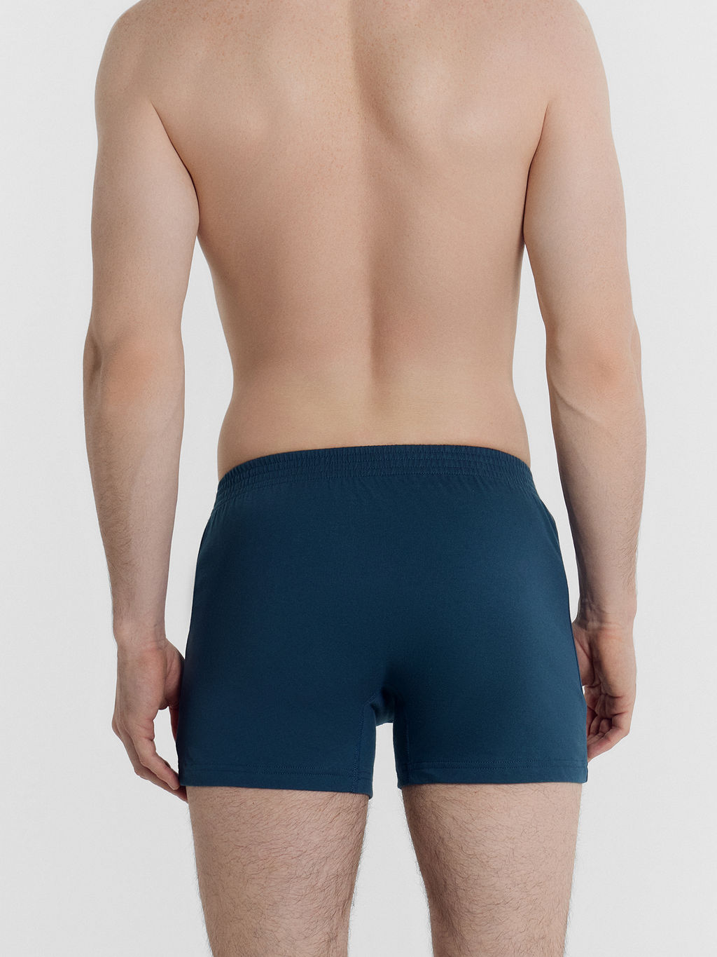 Цена за 2 штуки! Трусы мужские шорты в синем цвете морская волна 411152 - Mark formelle фото 4