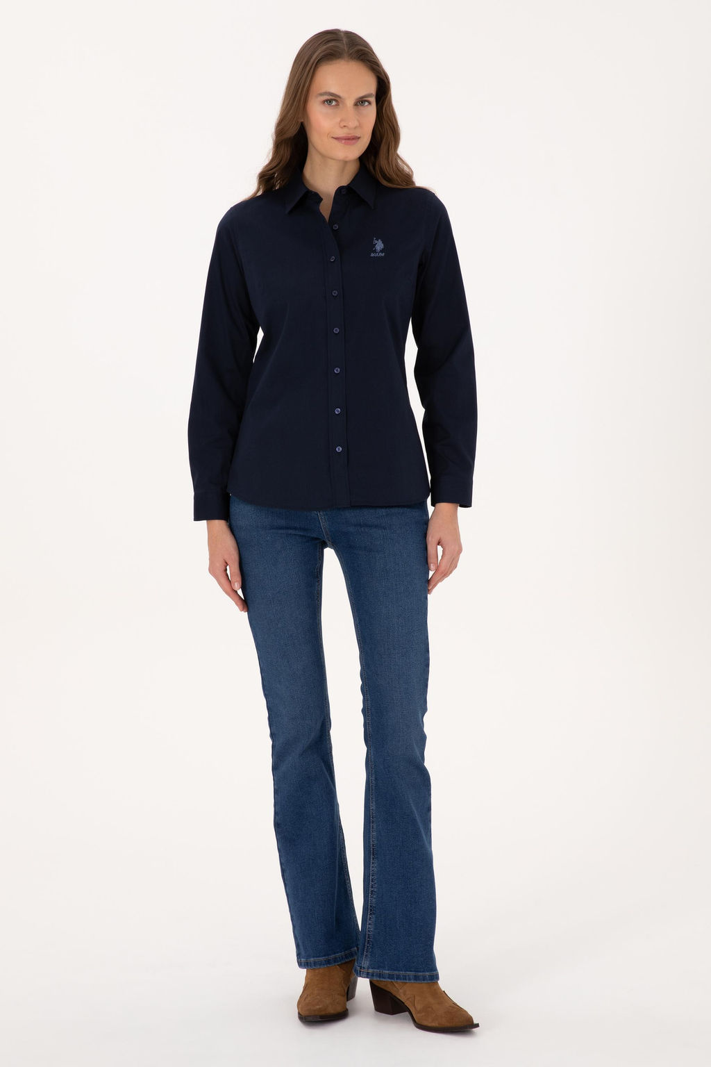 Kad_n Lacivert Uzun Kollu Basic G_mlek - U.s. polo assn фото 4