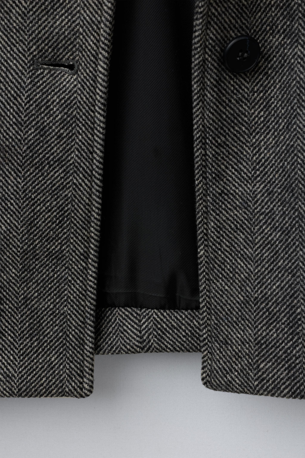 HERRINGBONE COAT WITH WOOL AND FAUX FUR COLLAR - Zara фото 8