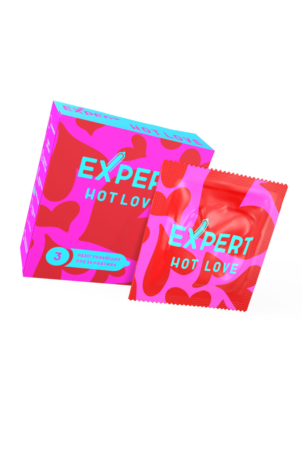 Презервативы EXPERT Hot Love, с разогревающим эффектом , 3 шт