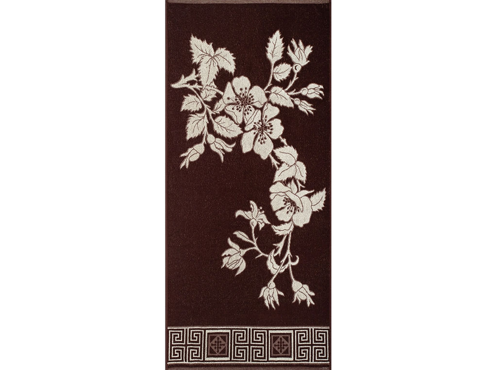 Полотенце махровое 6с102.411ж1 Шиповник (шоколад) 67х150см