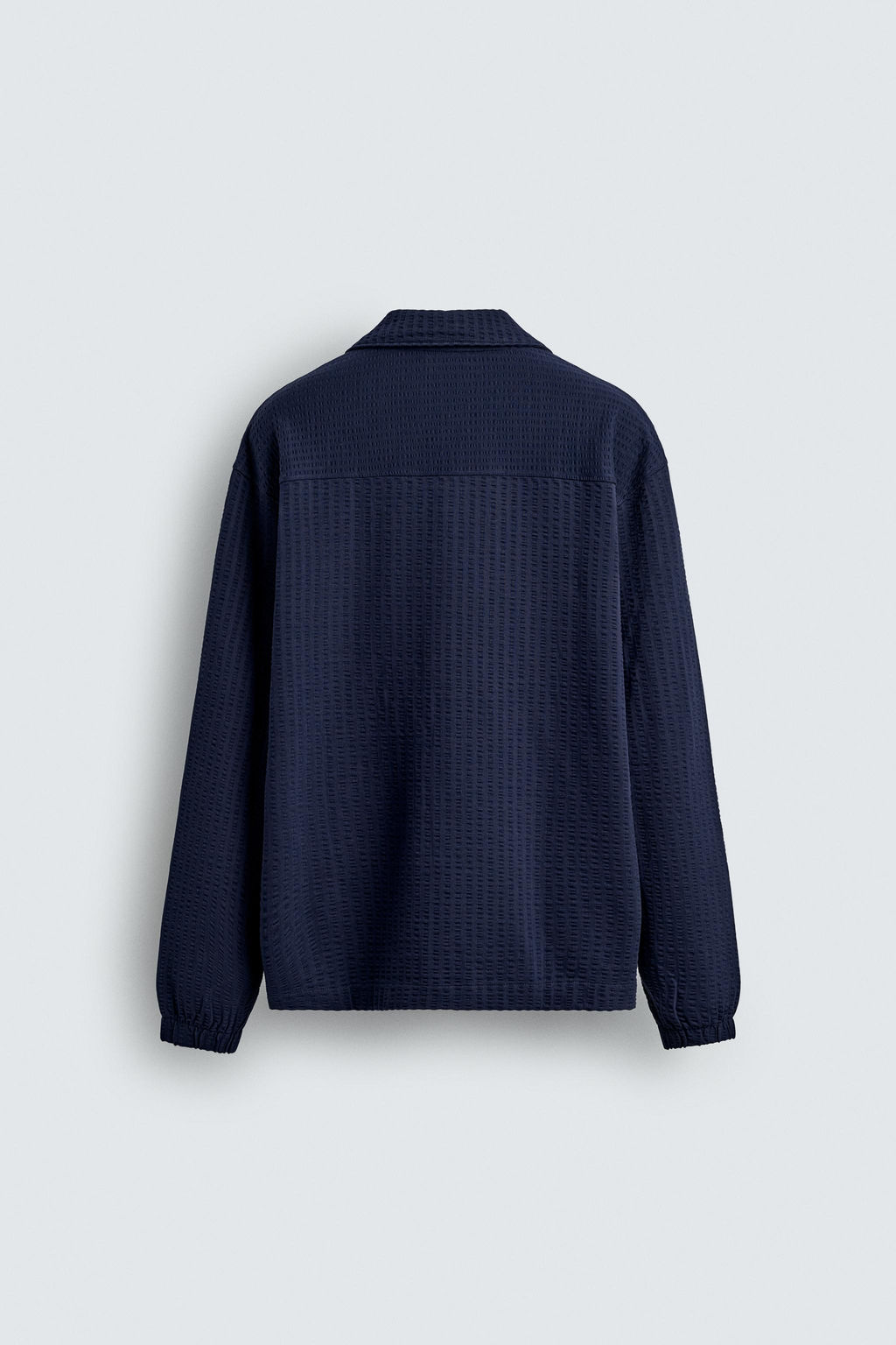 COMFORT SEERSUCKER OVERSHIRT - Zara фото 8