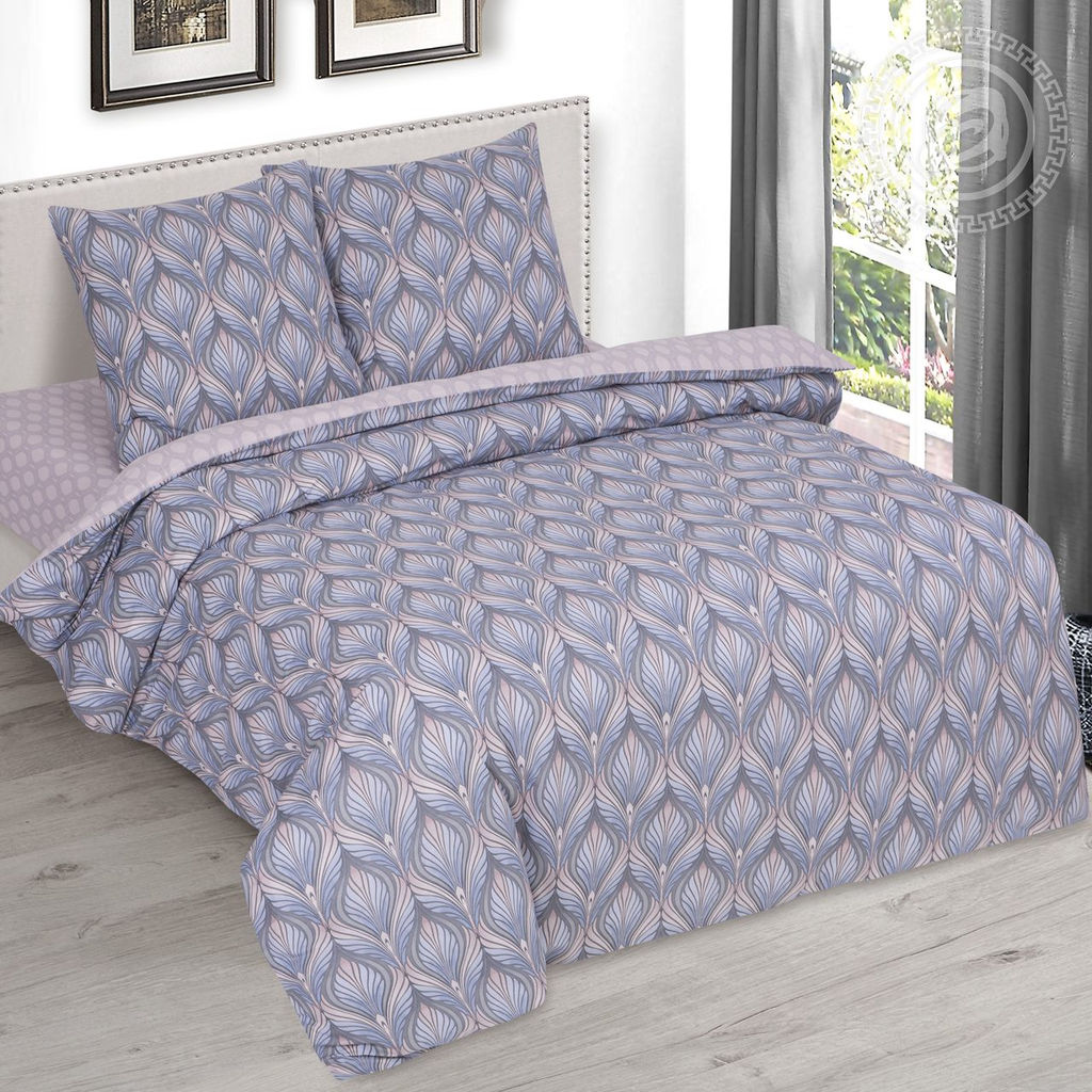 Постельное белье Каскад (поплин DE LUXE) 1,5 сп./Пододеяльник: 1 шт. - 215*145; Простыня: 1 шт. - 215*150; Наволочка: 2 шт. - 70*70; DE LUXE