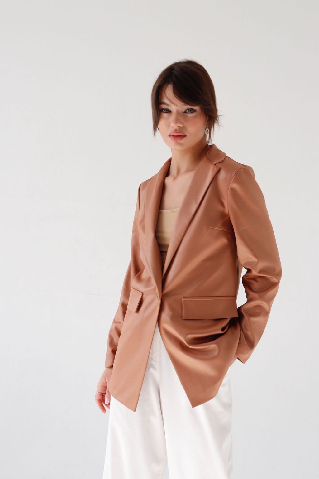 Жакет удлинённый с английским воротником - Martichelli фото 3