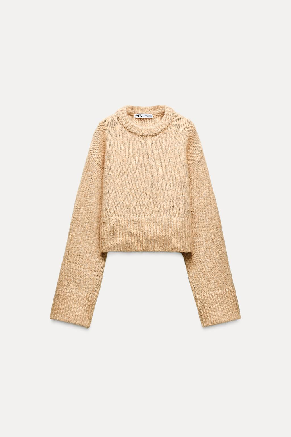 CROPPED KNIT SWEATER - Zara фото 3