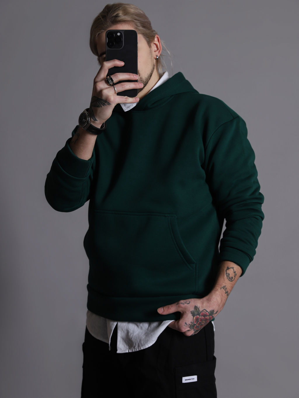 Толстовка, Худи К201-ИЗИ Изумруд