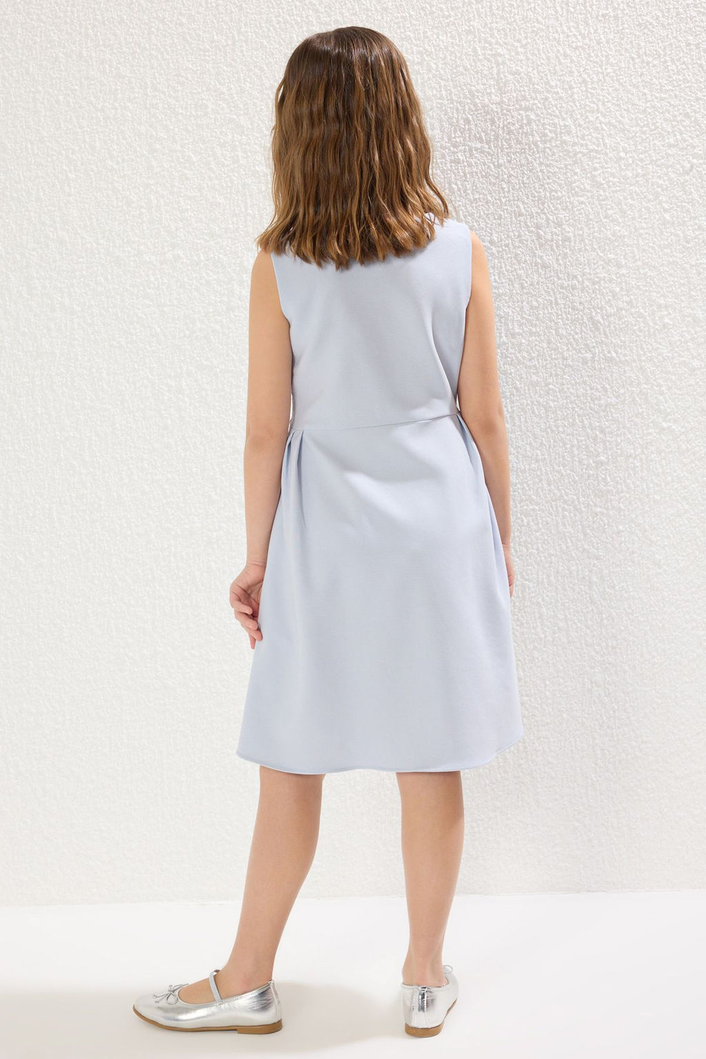 Pembe Kurdele Detayl? Mini Me Anne-K?z Bayraml?k Dokuma Elbise TKDSS25EL00046 - Trendyolmilla фото 14