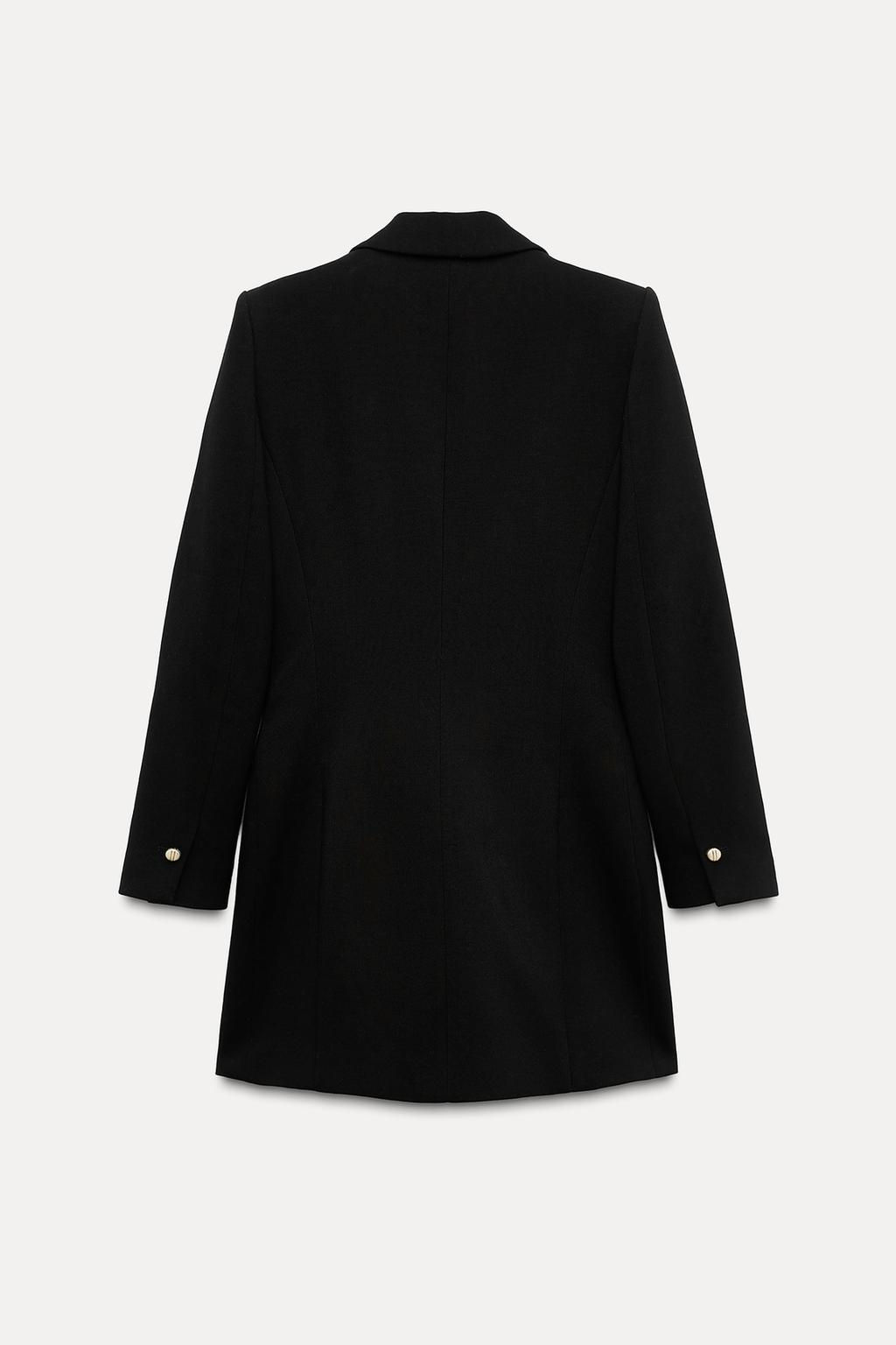 LONG BLAZER WITH SHOULDER PADS - Zara фото 6