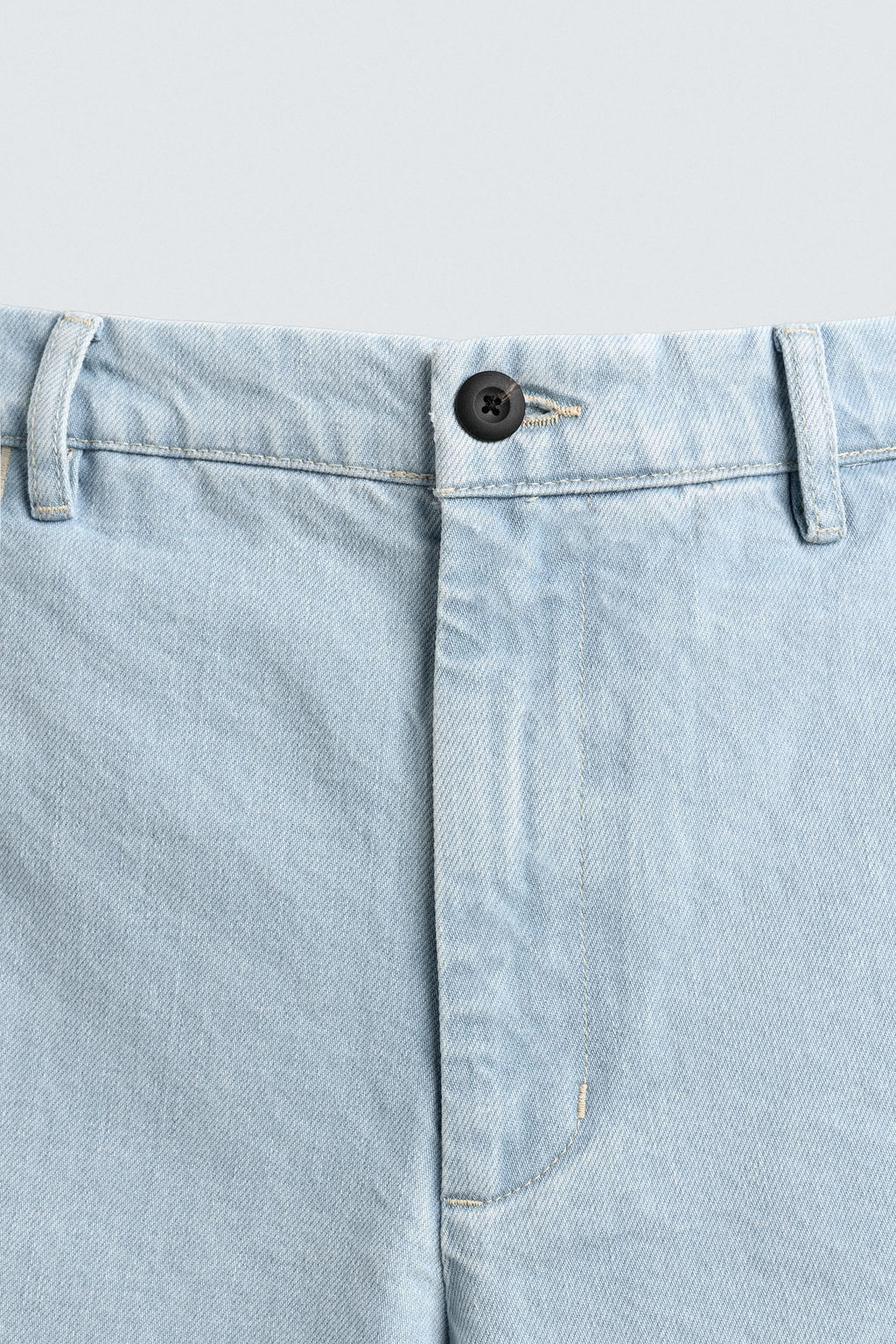 BERMUDA CHINO DENIM / Azul claro