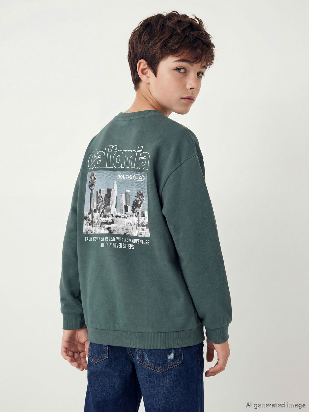 California Bask?l? Erkek ?ocuk Sweatshirt