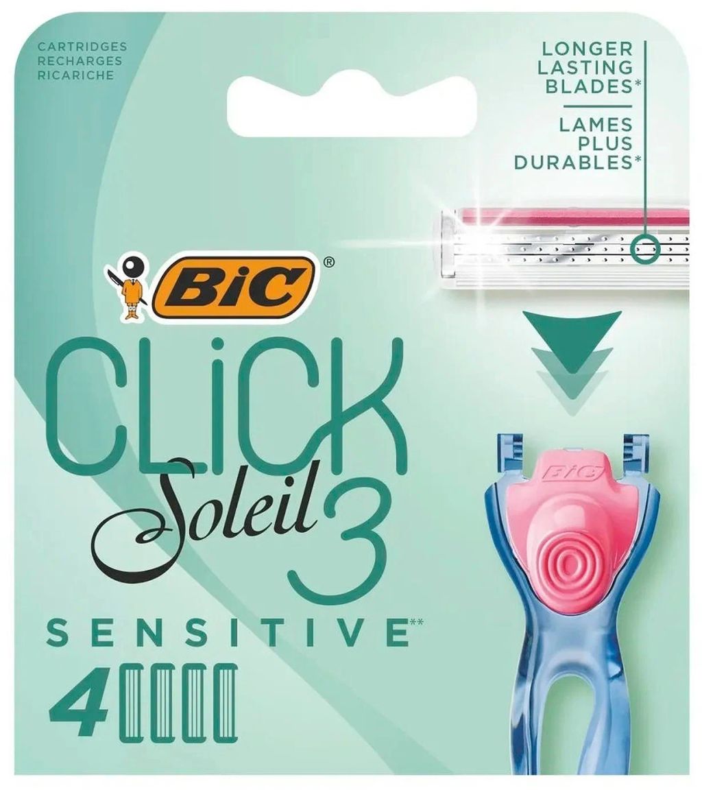 ### BIC кассеты д/бритья Жен. КЛИК-3 Sensitive (4шт)