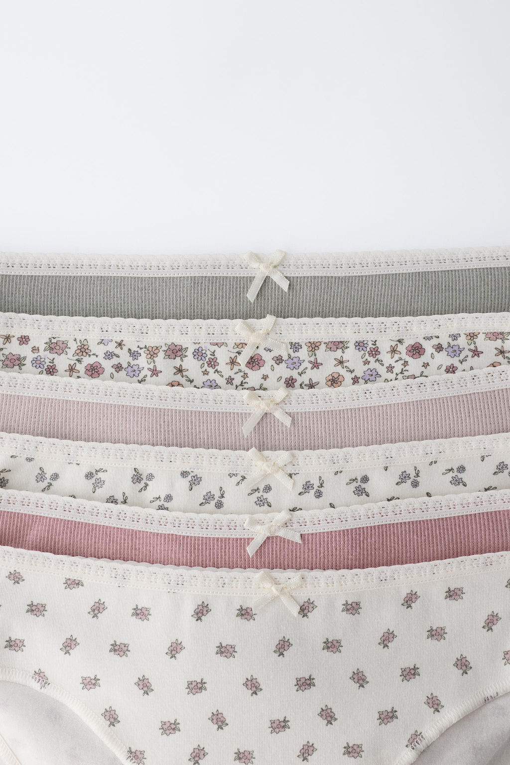 6-14 YEARS / PACK OF SIX FLORAL PRINT BRIEFS - Zara фото 2