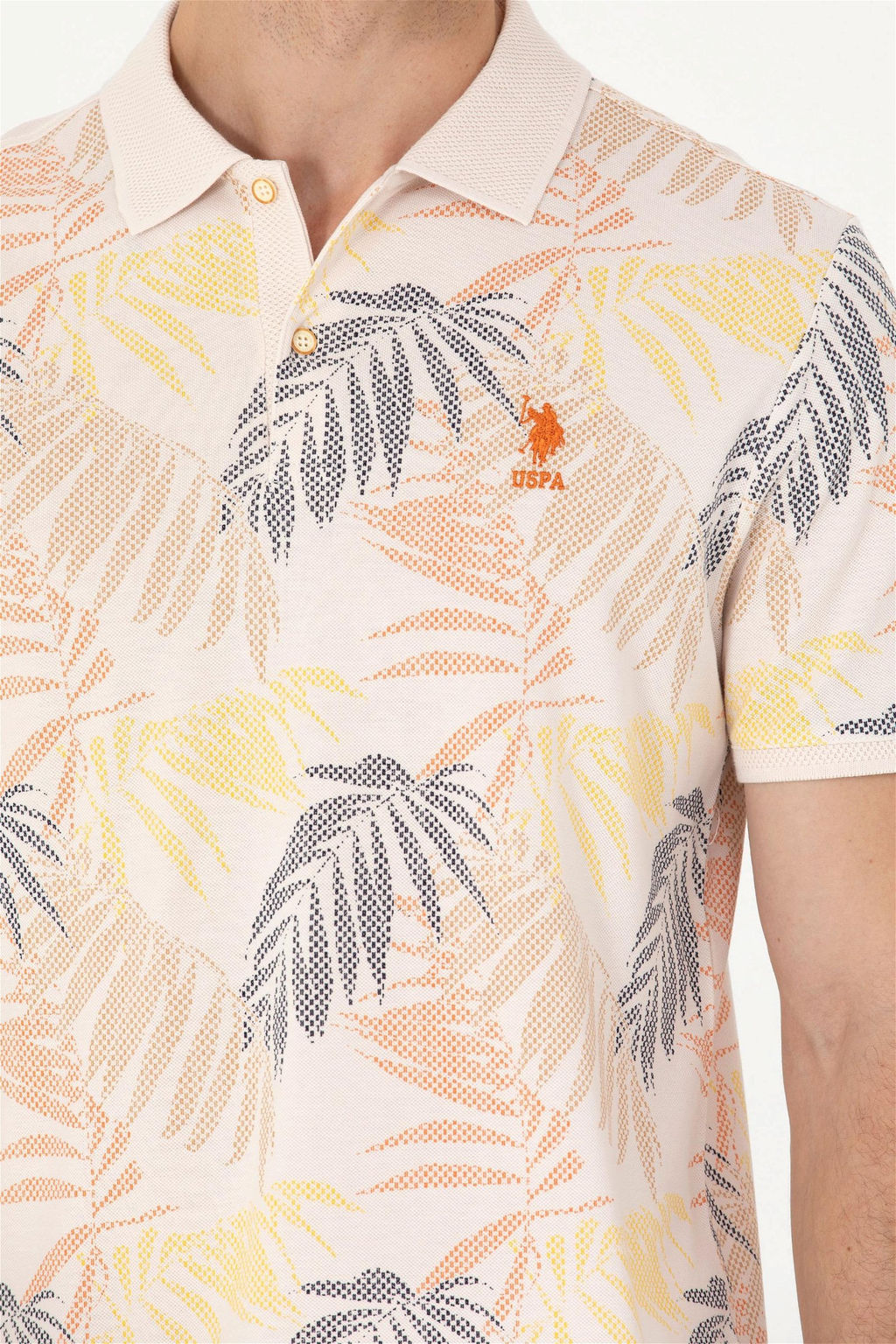 Мужская футболка поло цвета экрю Неожиданная скидка в корзине - U.s. polo assn фото 7