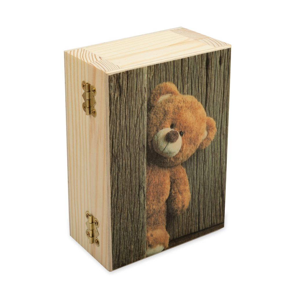 Заготовка для декорирования Mr. Carving ВК-046 Шкатулка Мишка фанера сосна 16 х 11 х 6 см