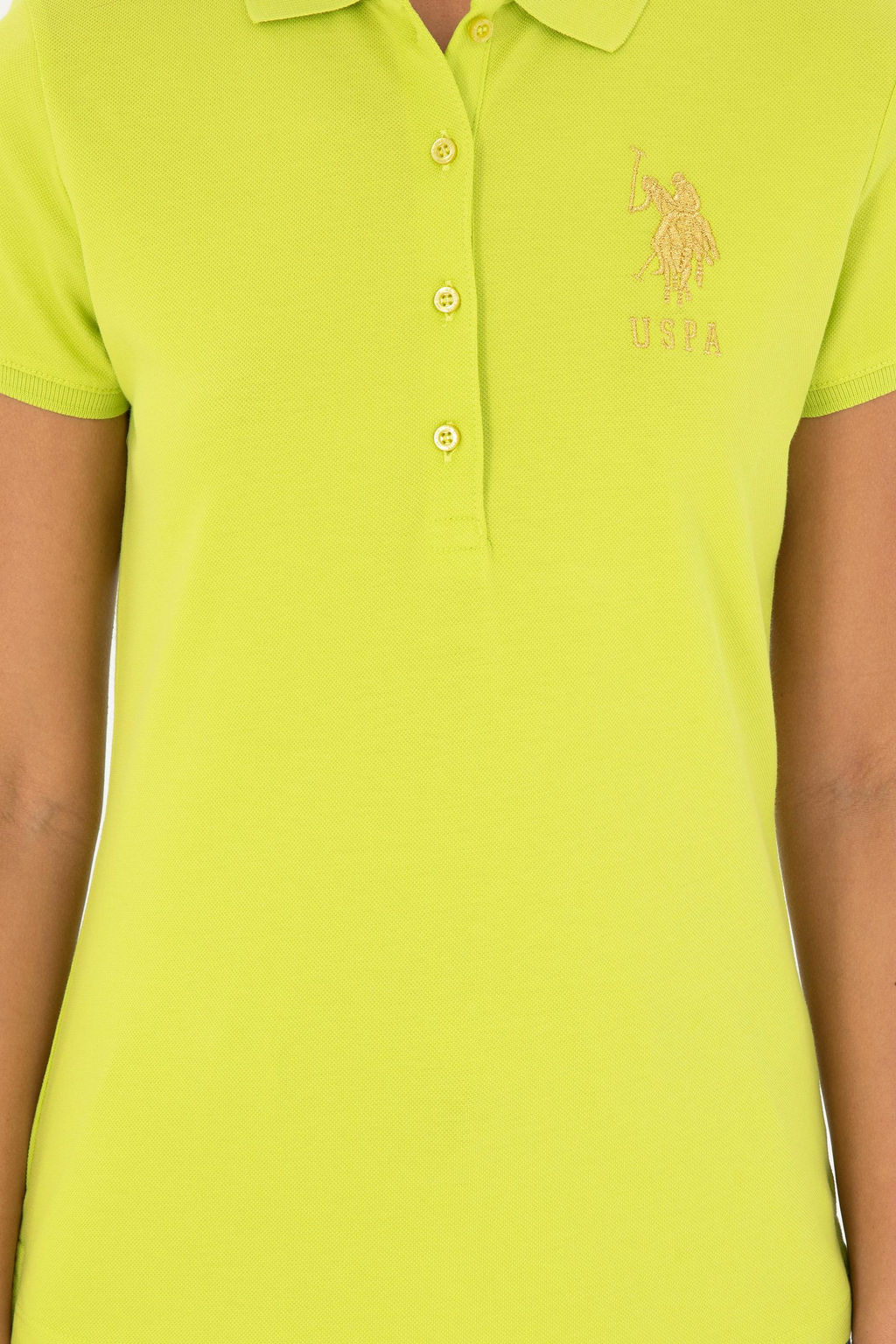 Женская базовая футболка фисташкового цвета Неожиданная скидка в корзине - U.s. polo assn фото 6