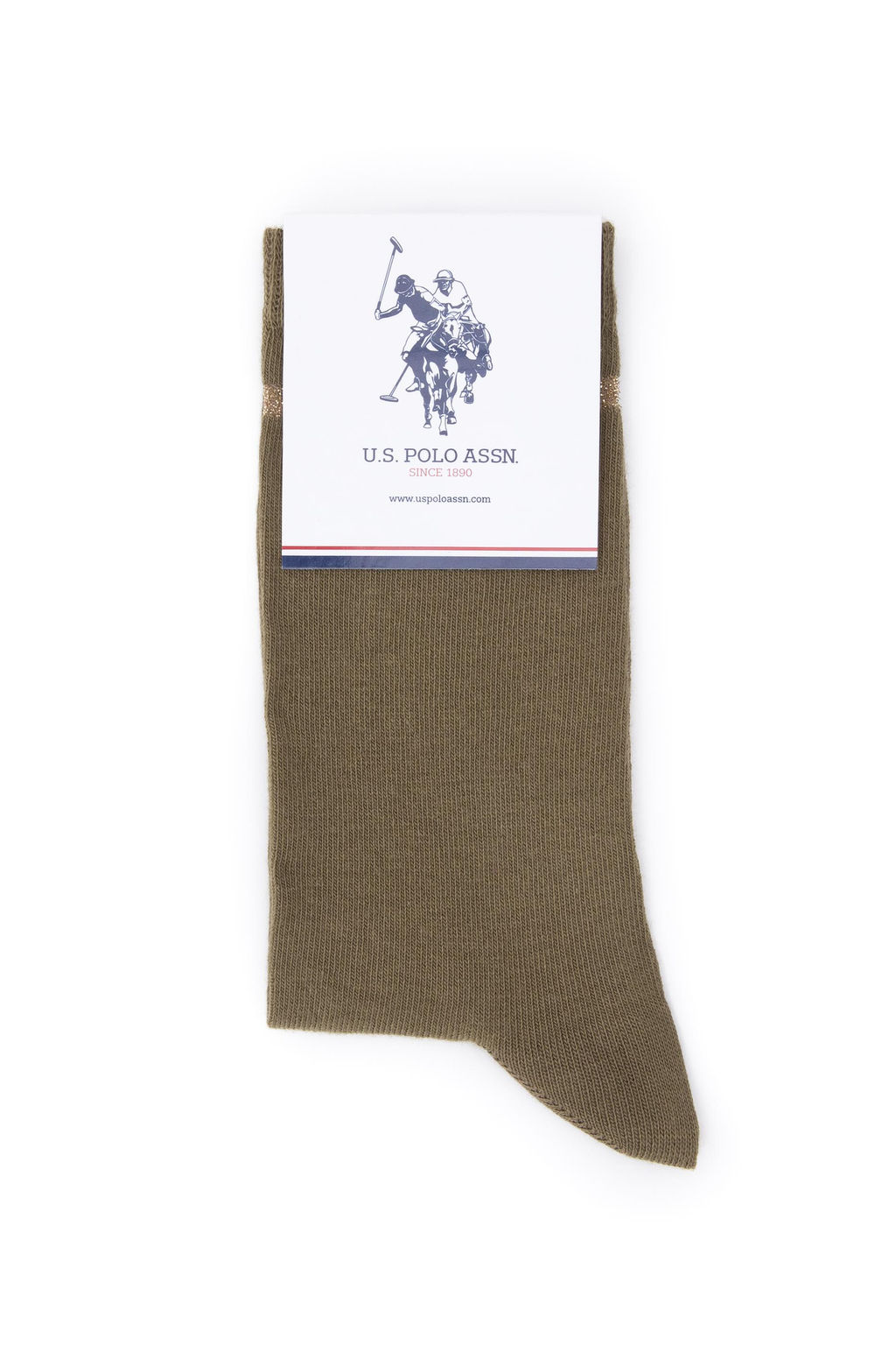 Женские носки цвета хаки Неожиданная скидка в корзине - U.s. polo assn фото 4