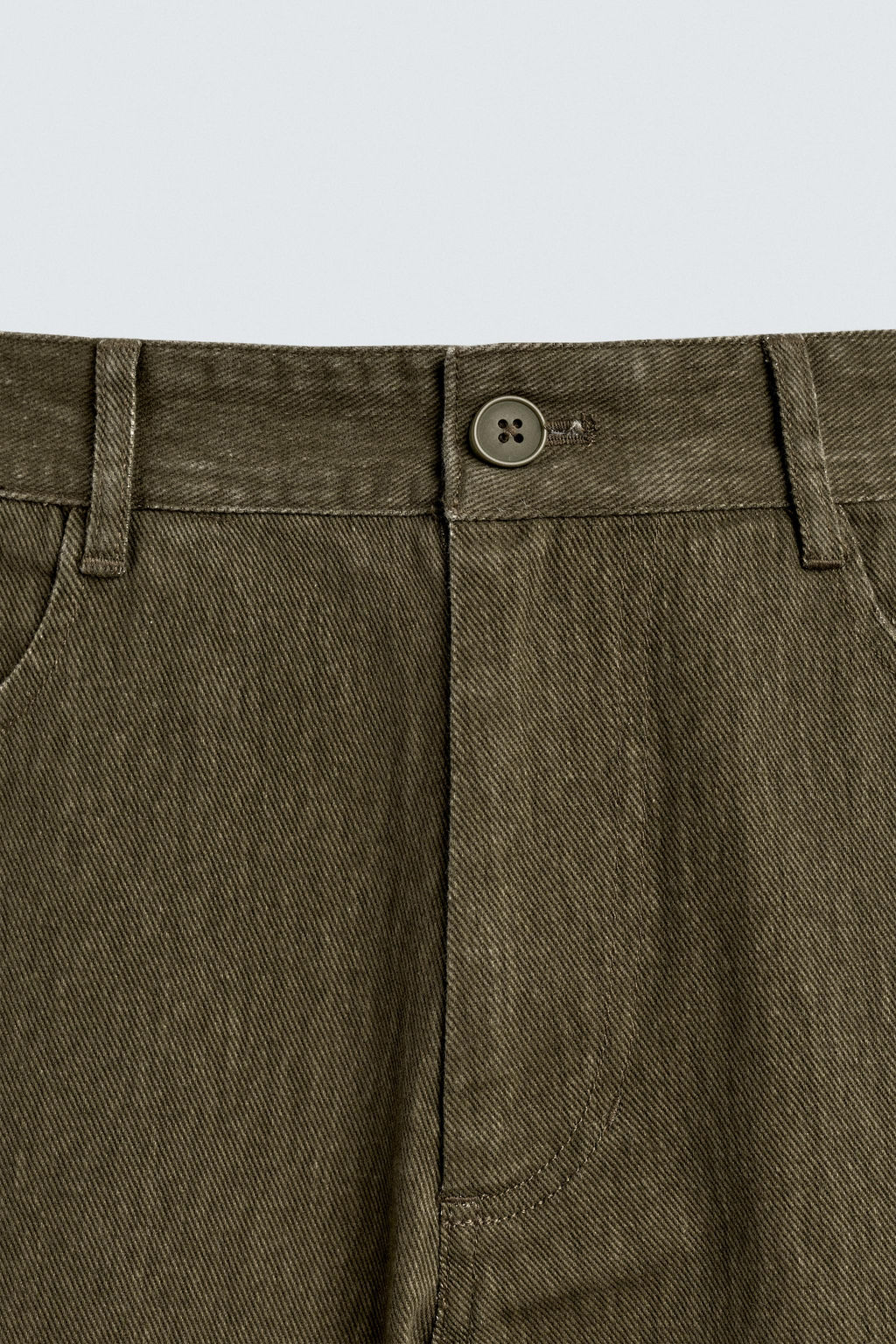 TEXTURED COTTON TROUSERS - Zara фото 8